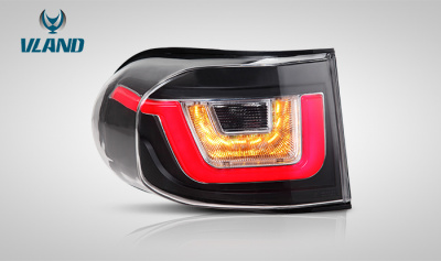 Toyota FJ Cruiser (07-15) фонари задние светодиодные, внутри черные. Новый дизайн