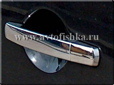 Nissan Qashqai (07-) накладки хромированные на ручки дверей внешние, комплект 4 шт.